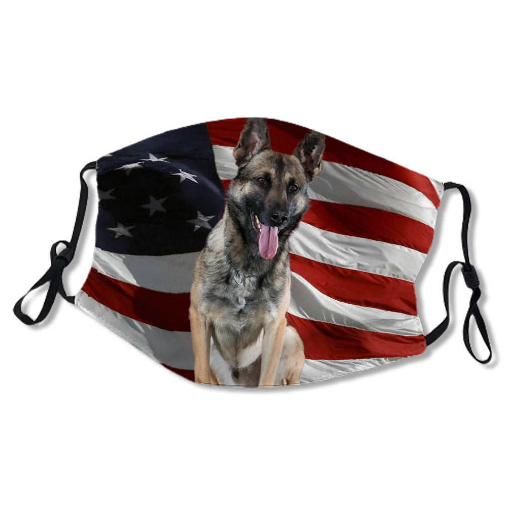 German shepherd usa - patriotic dog - usa flag No. 9HGGBV