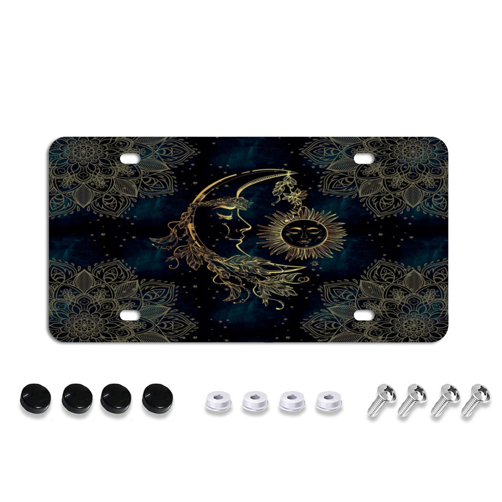 License Plate Covers, Unbreakable Tag Cover to Protect Your Car Front and Rear Plates, Fits All Standard US Plates, Screws Included No.9IJSJ8