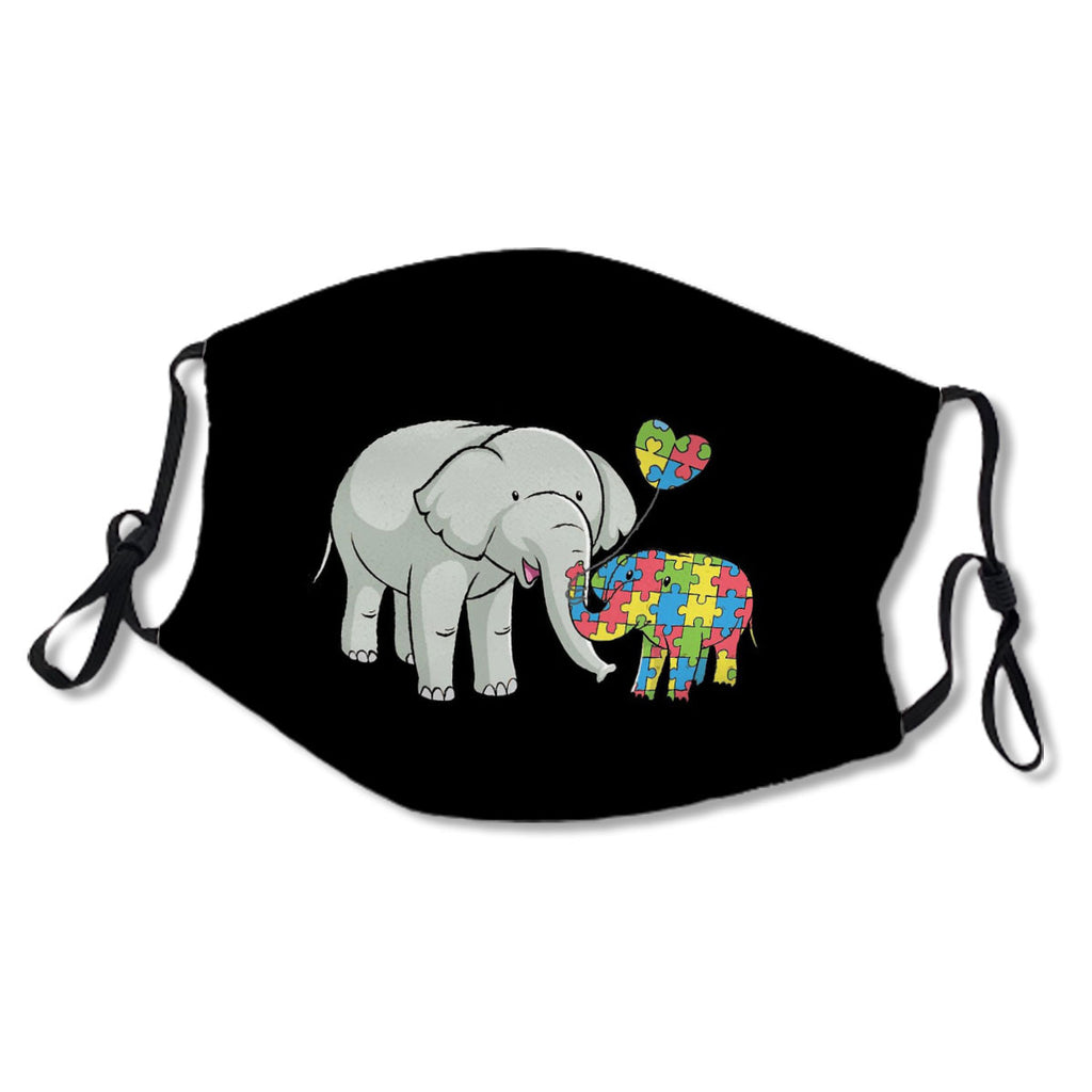 Autism Awareness Day Elephant ASD Autistic Spectrum Disorder Protective Fabric No.9KMV2B