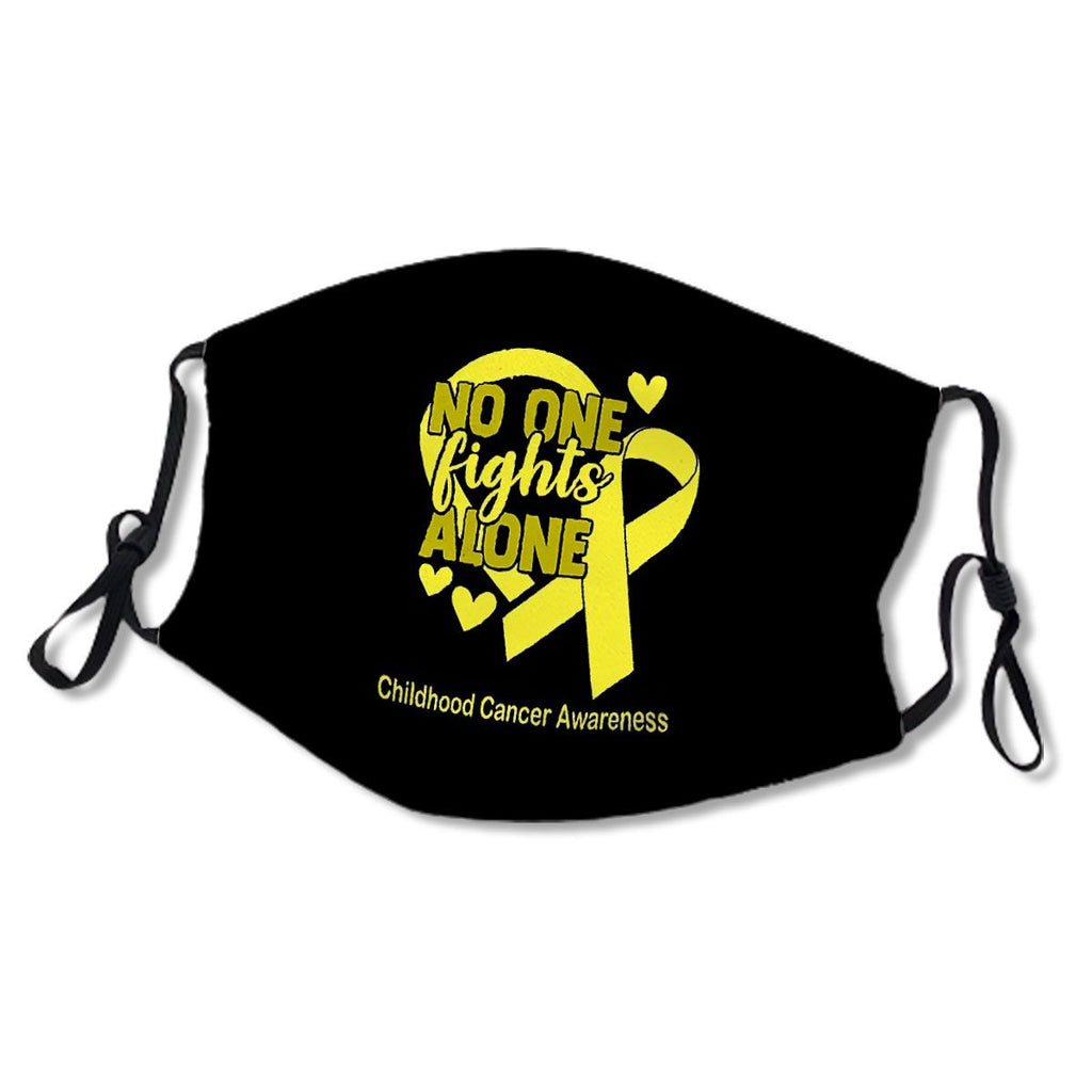 No One Fight Alone Childhood Cancer Awareness No.9NOXBL