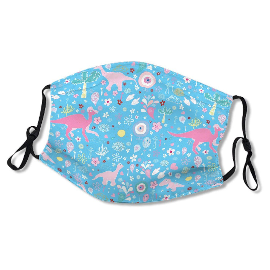 Pink Floral Dinosaur Pattern No. 9SV7PY