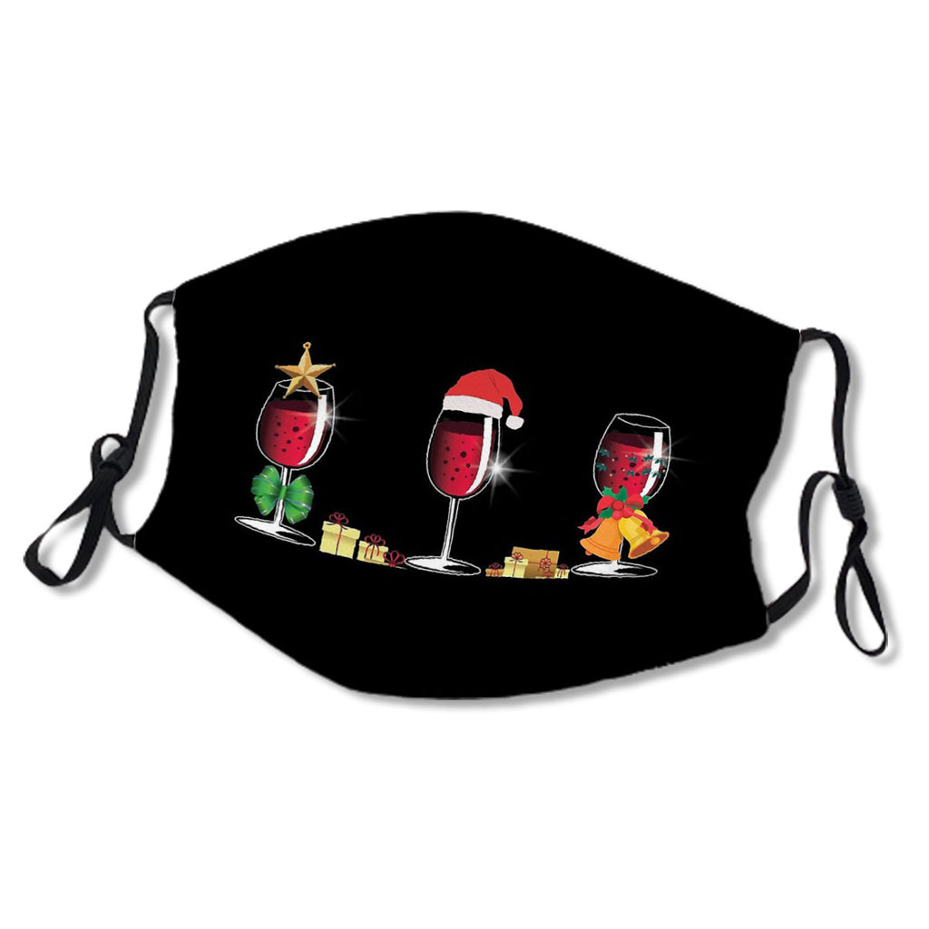 Santa Hat Christmas Wine Glasses Xmas Drinking Gift No.A3GF62