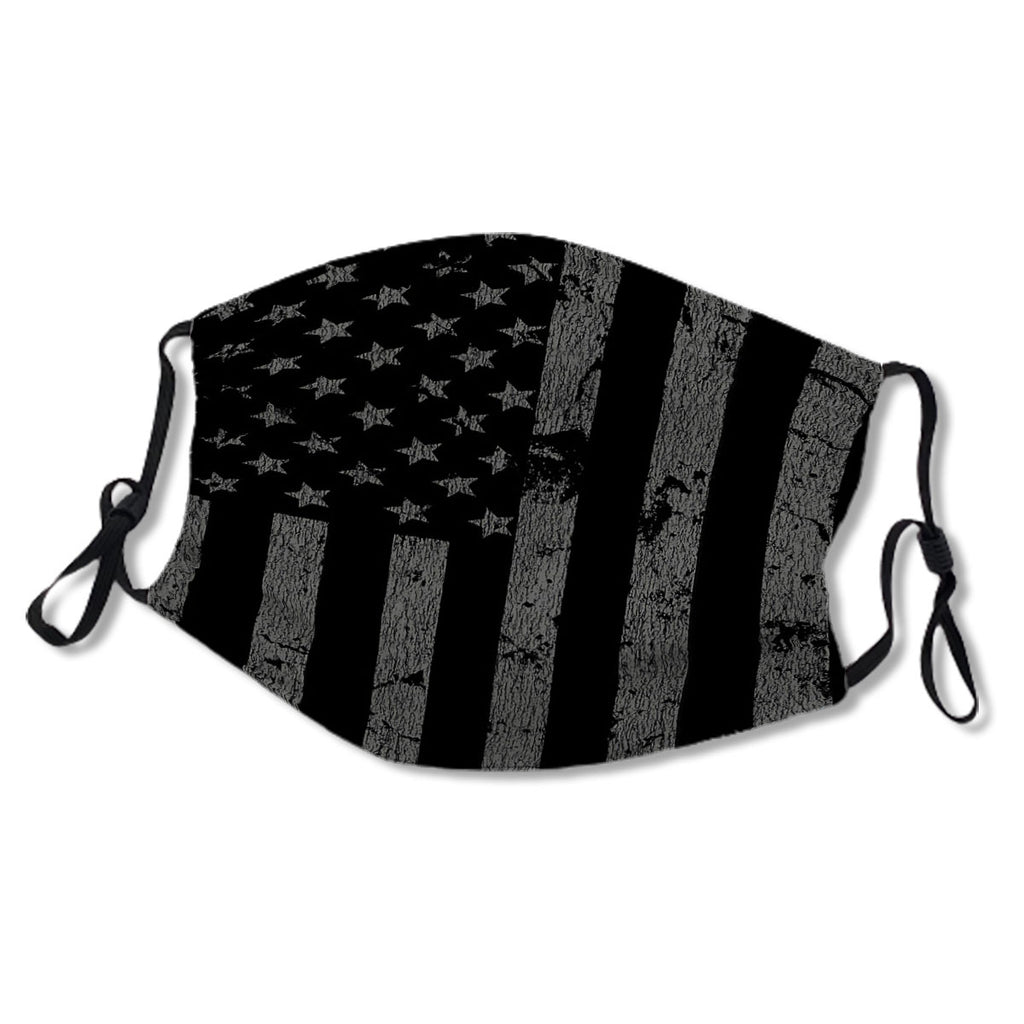 Black Distressed American Flag Patriotic Stars And Stripes No.ABZ8RF