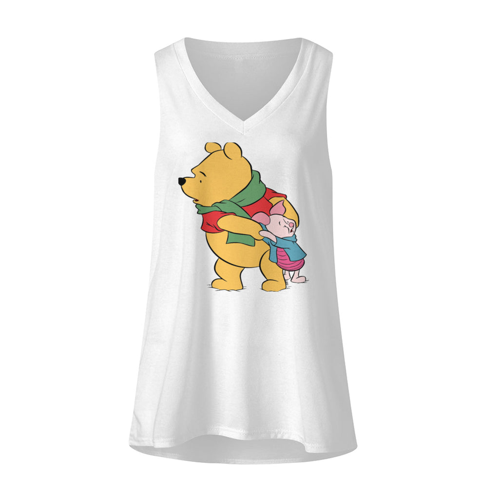 Womens Fashion Loose Tank V Neck No.AEMYI7