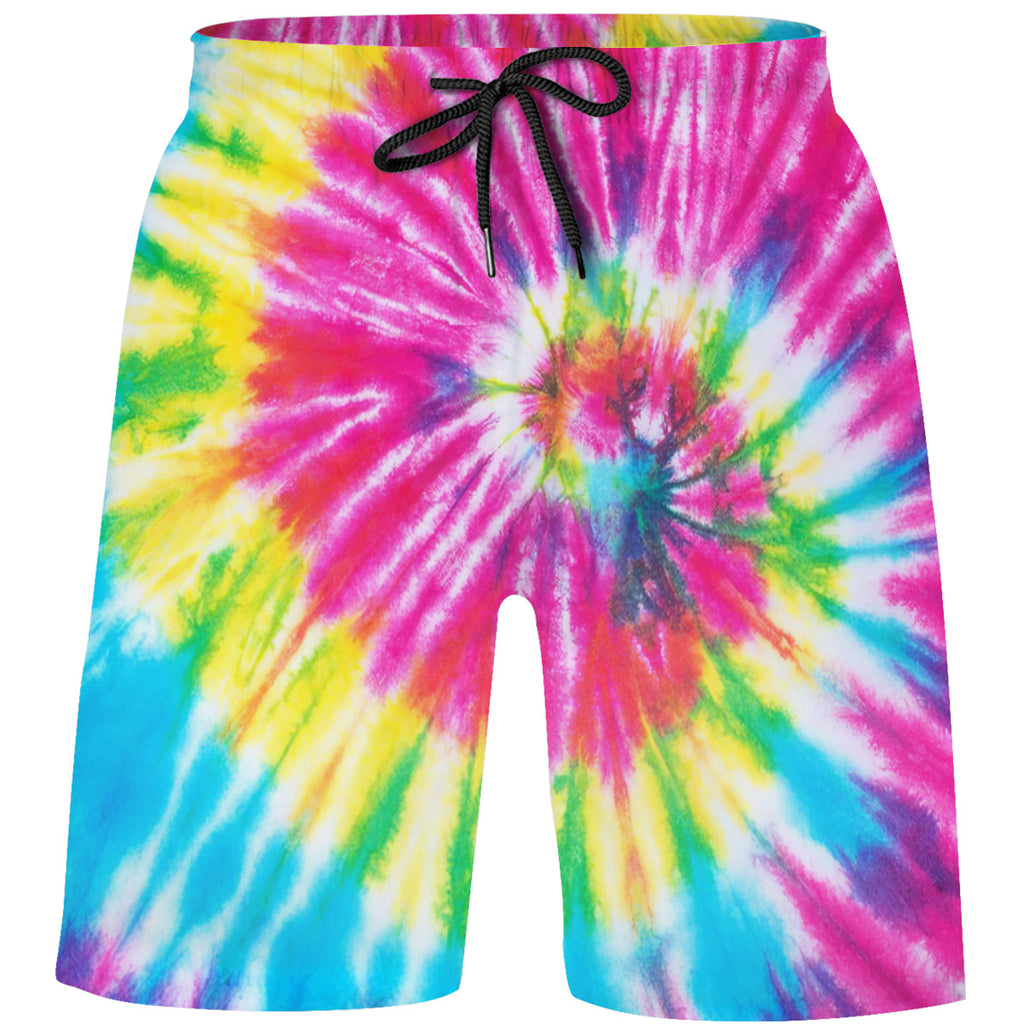 Teen's Swim Trunks Quick Dry Beach Shorts Summer Casual Printing Beach Pants for Boys Girls No.AHS5XI