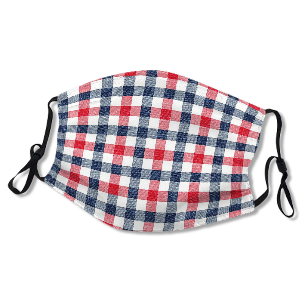 Red, White and Blue Plaid No.AOMT8A