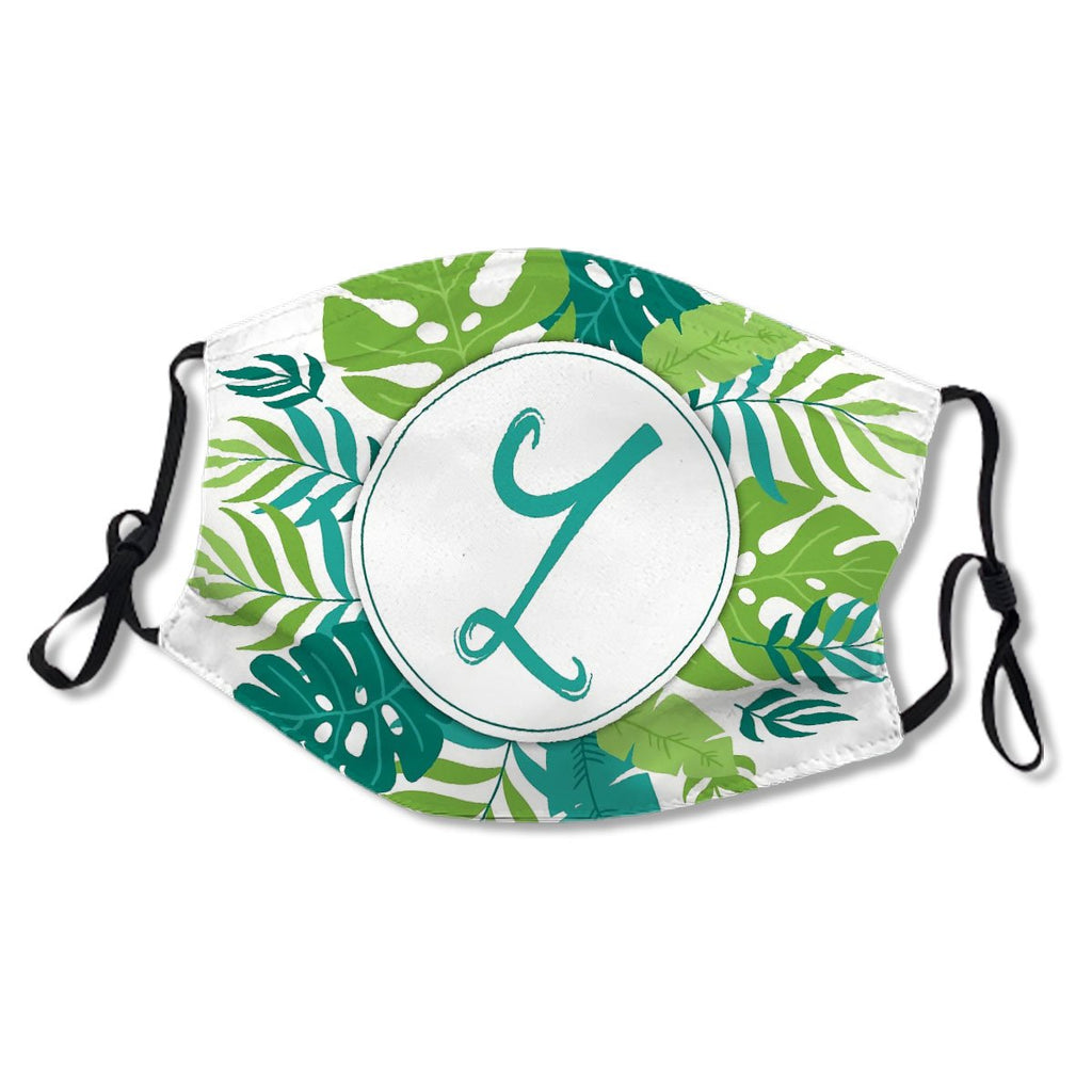 Monogram Letter Z Tropical Design Mask No.AWG532