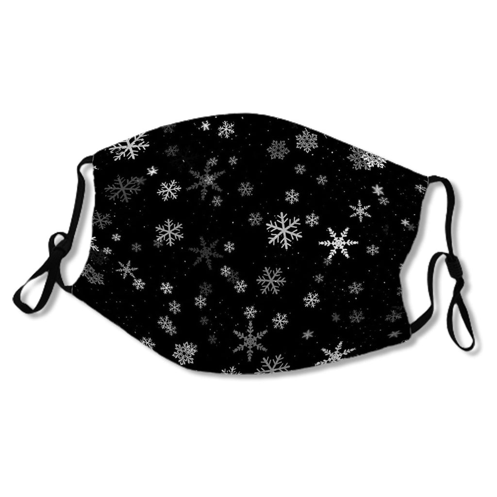 Black and White Snowflakes Winter Pattern No.AWJJIP