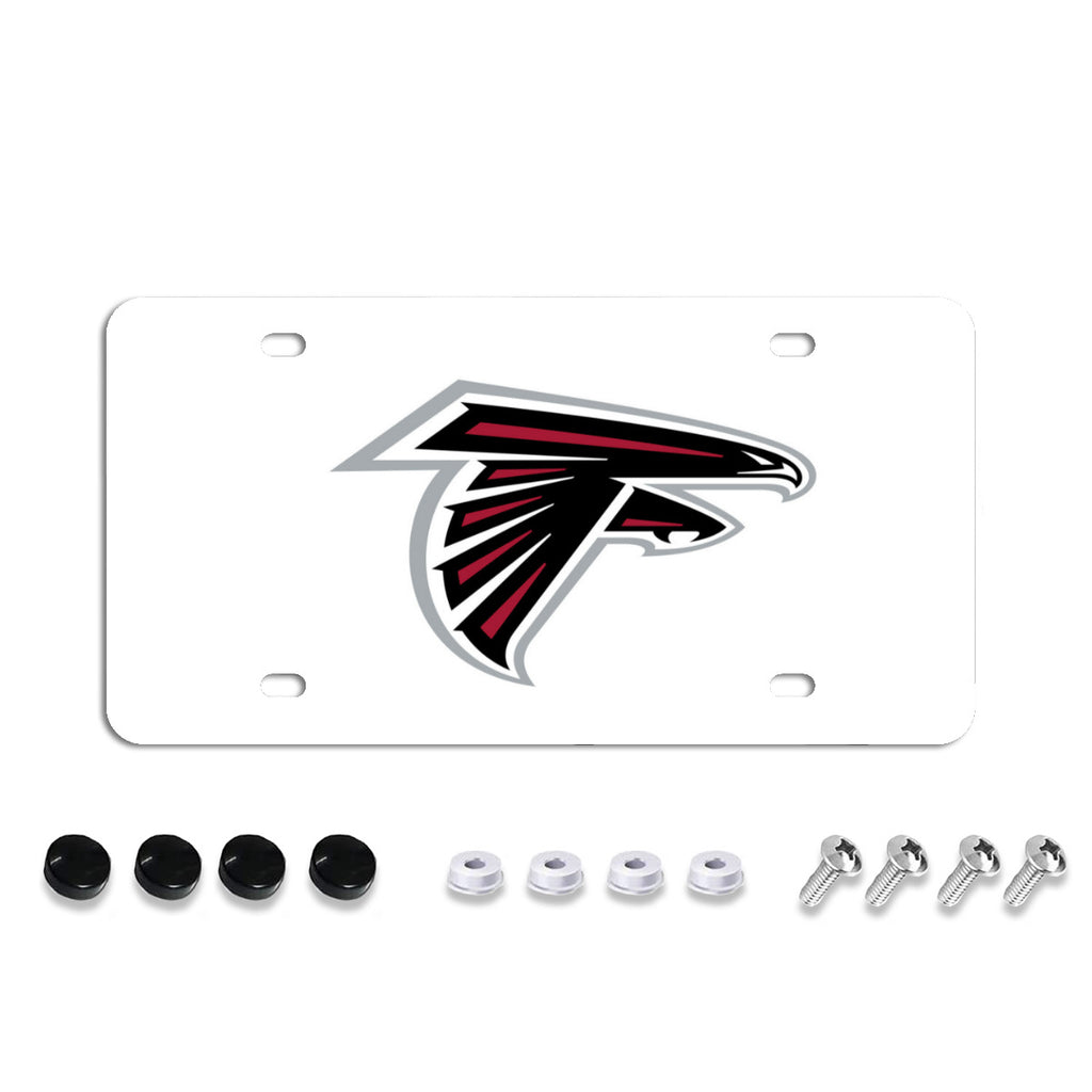 License Plate Covers, Unbreakable Tag Cover to Protect Your Car Front and Rear Plates, Fits All Standard US Plates, Screws Included No.AWOAW4