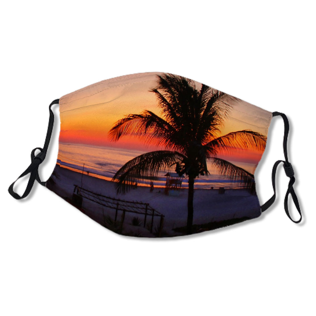 Tropical Beach Sunset No.B3FQMQ
