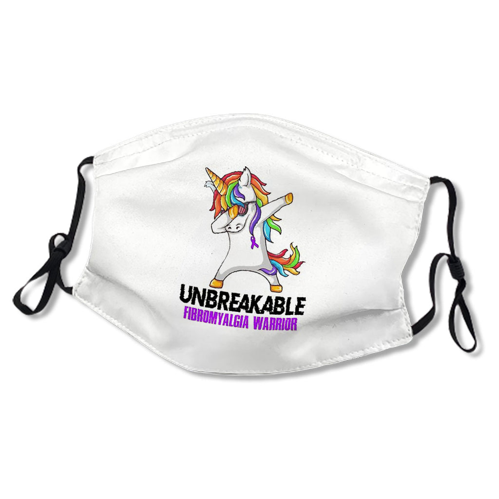 Unicorn Dabbing Unbreakable Fibromyalgia Warrior No.B6TKIC