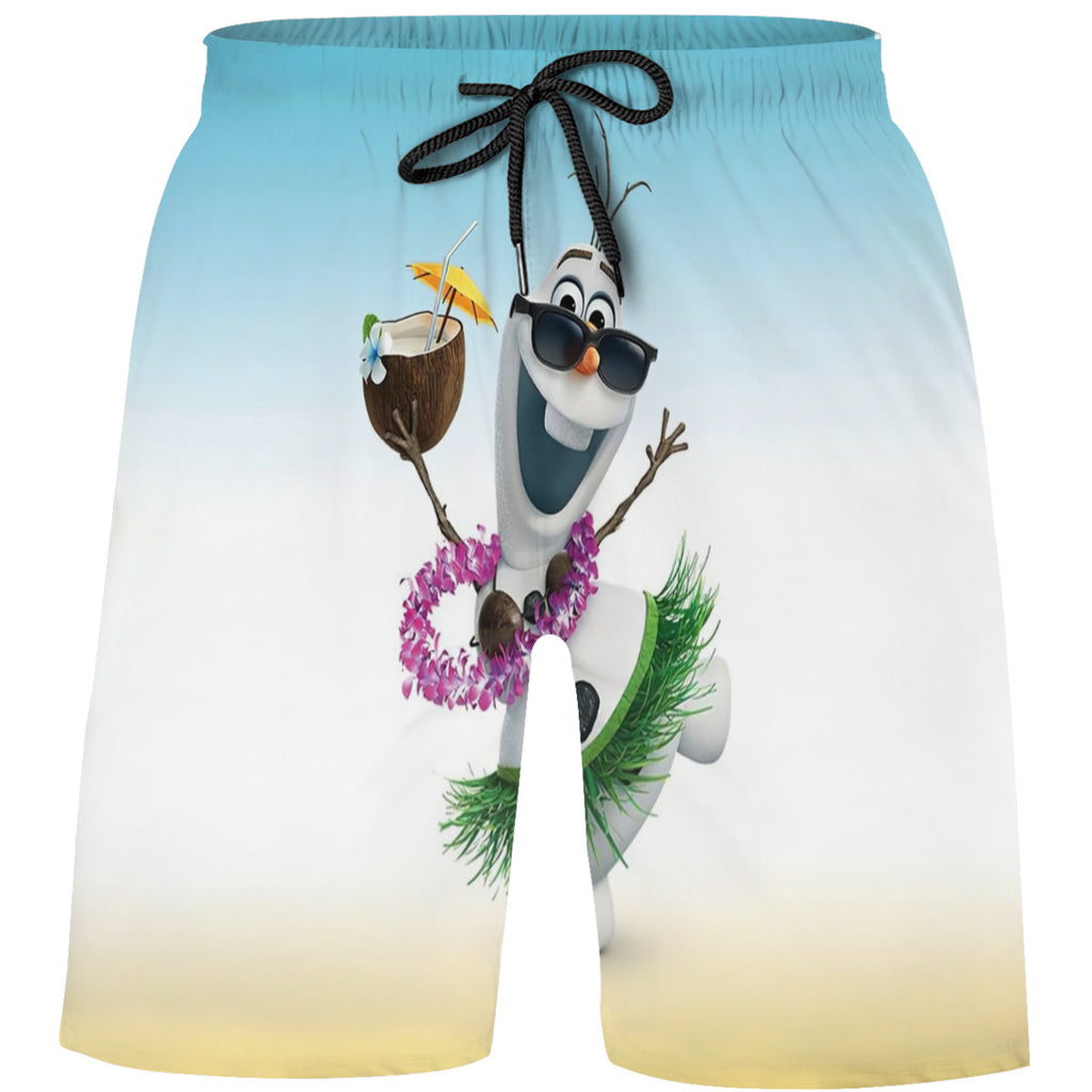 Teen's Swim Trunks Quick Dry Beach Shorts Summer Casual Printing Beach Pants for Boys Girls No.BCX9NU