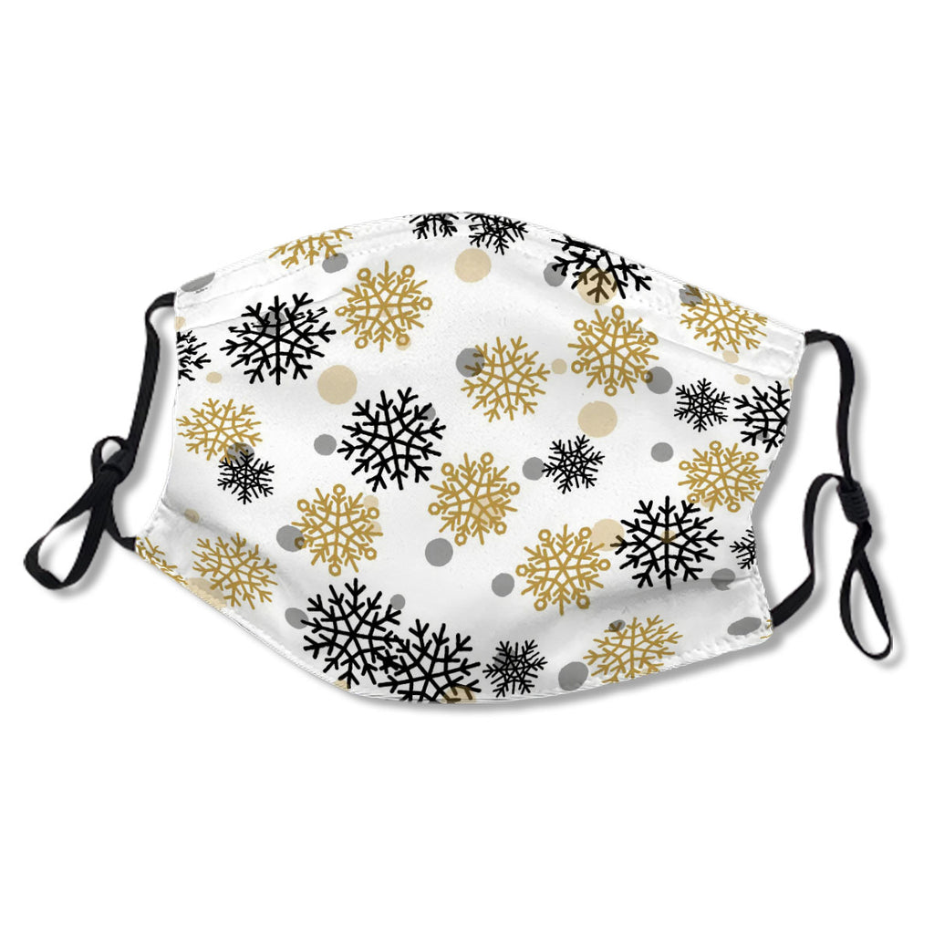 Seamless Pattern With Snowy Snowflakes And Circles No.BG7KR7