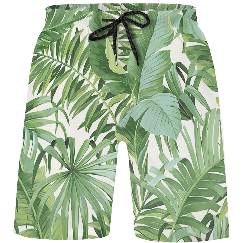 Teen's Swim Trunks Quick Dry Beach Shorts Summer Casual Printing Beach Pants for Boys Girls No.BM7BJZ