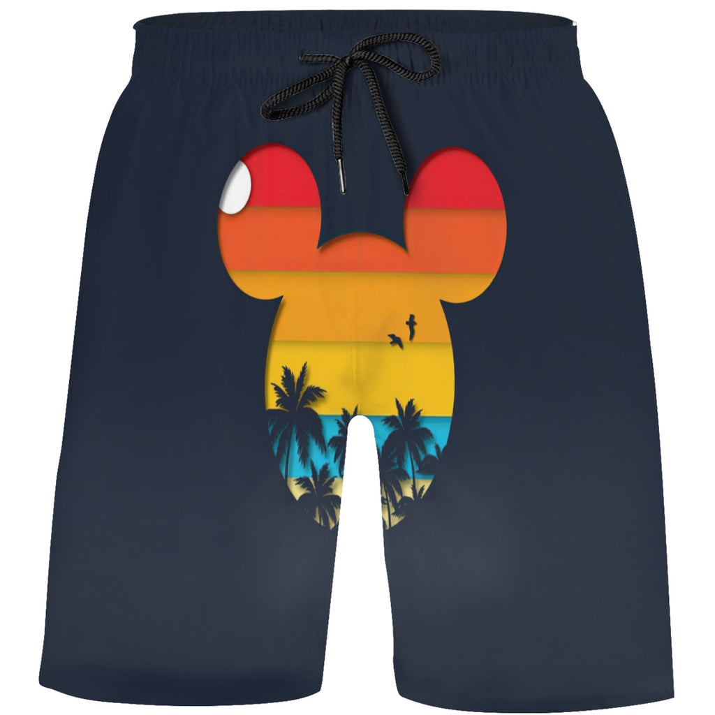 Teen's Swim Trunks Quick Dry Beach Shorts Summer Casual Printing Beach Pants for Boys Girls No.C4F8XG