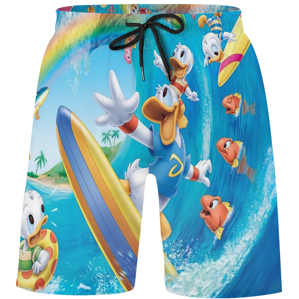 Teen's Swim Trunks Quick Dry Beach Shorts Summer Casual Printing Beach Pants for Boys Girls No.C55I66