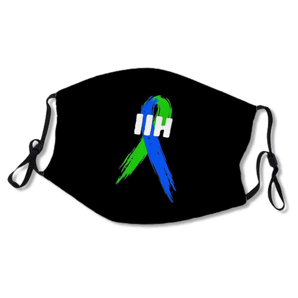 IIH Pseudotumor Cerebri Idiopathic Intracranial Hypertension Awareness Green Blue Ribbon Warrior Support Gift No.C7XU6Q