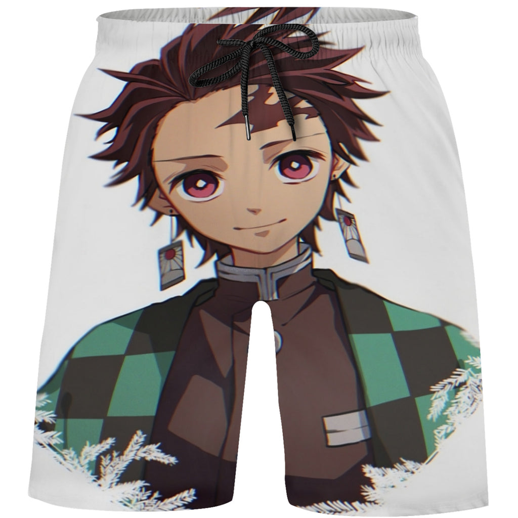 Teen's Swim Trunks Quick Dry Beach Shorts Summer Casual Printing Beach Pants for Boys Girls No.C8SIPJ