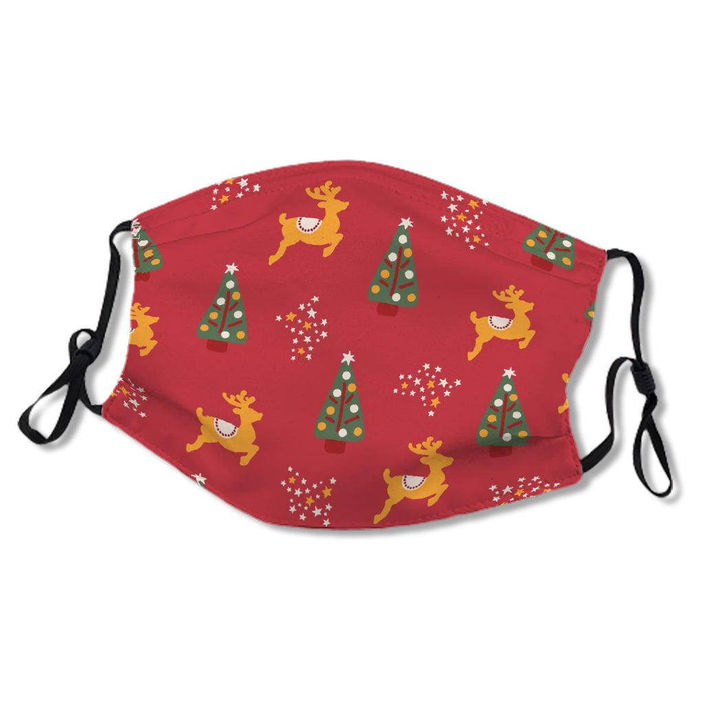 Christmas Trees Reindeer Stars Seamless Repeat No.CFENRP