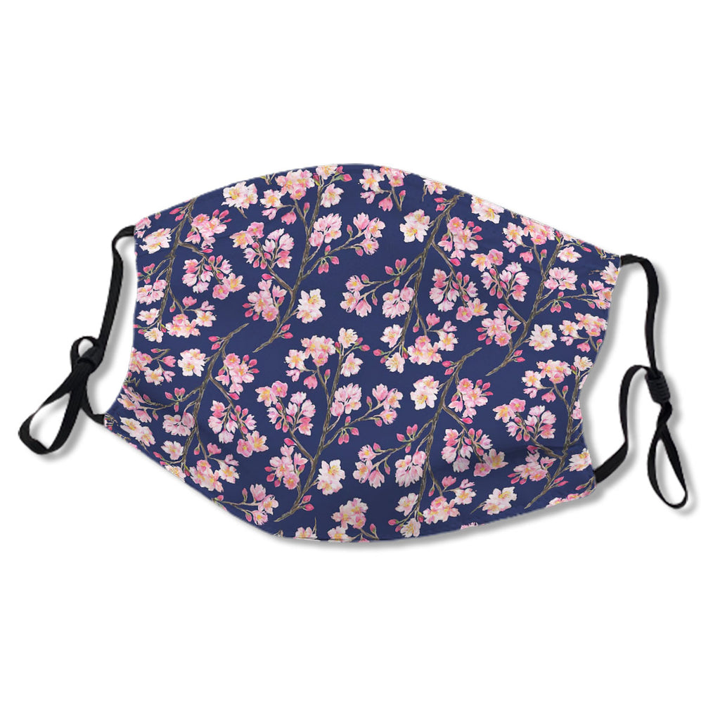 Cherry Blossom Pattern (Navy) No.CHVZ2T