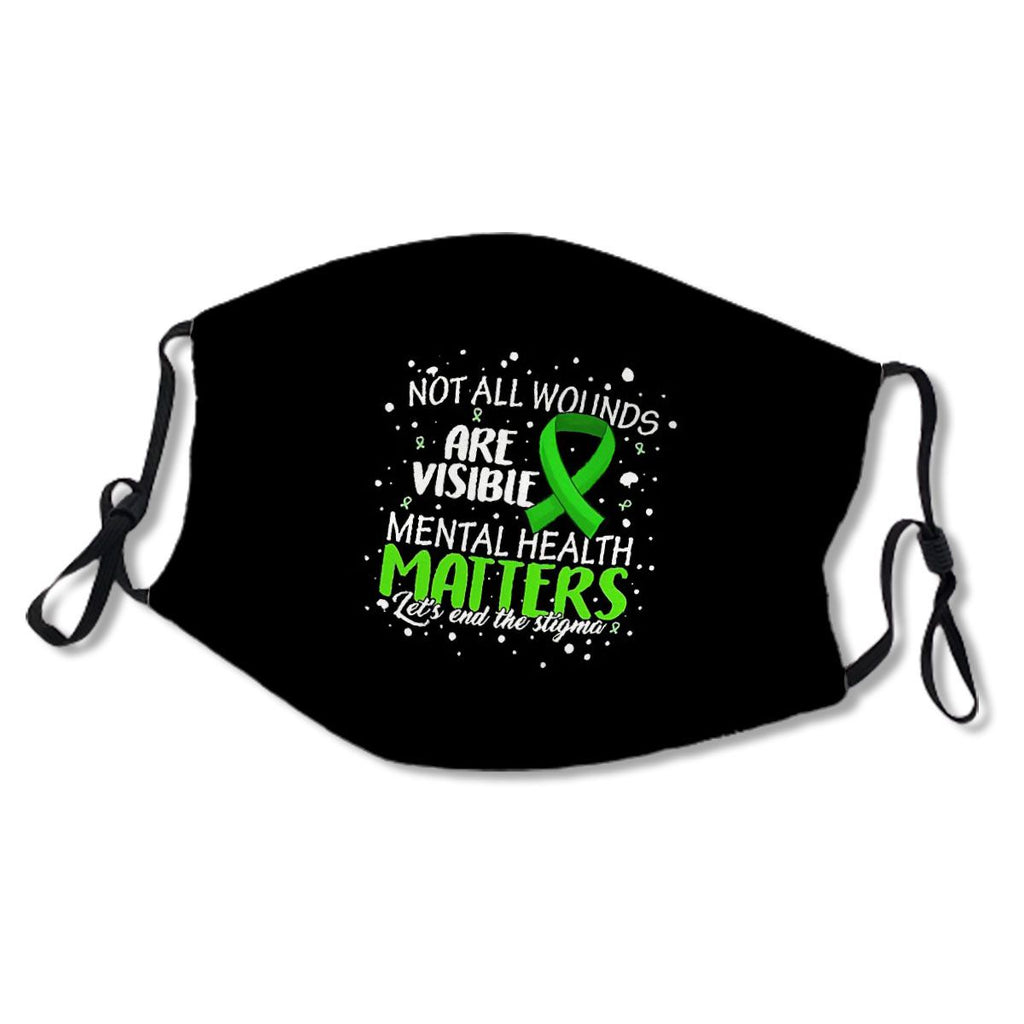Not All Wounds Visible Matters End Stigma Mental Health Awareness Therapist Gift No.CJ8LK3