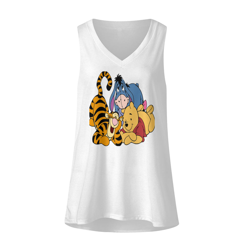 Womens Fashion Loose Tank V Neck No.CLDK62