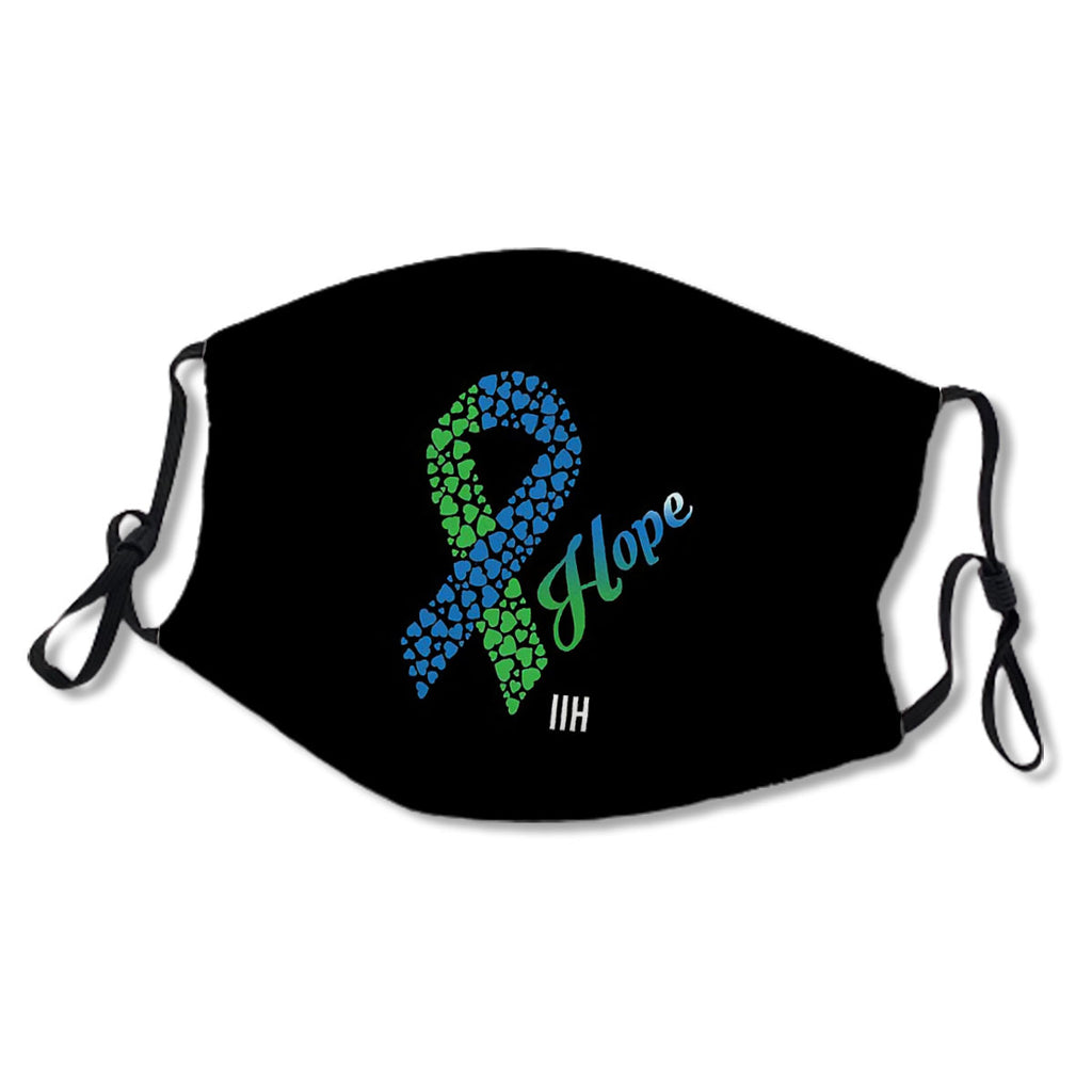 Idiopathic Intracranial Hypertension Awareness Hope Ribbon Hearts Warrior Solidarity Gift No.CMPSVB