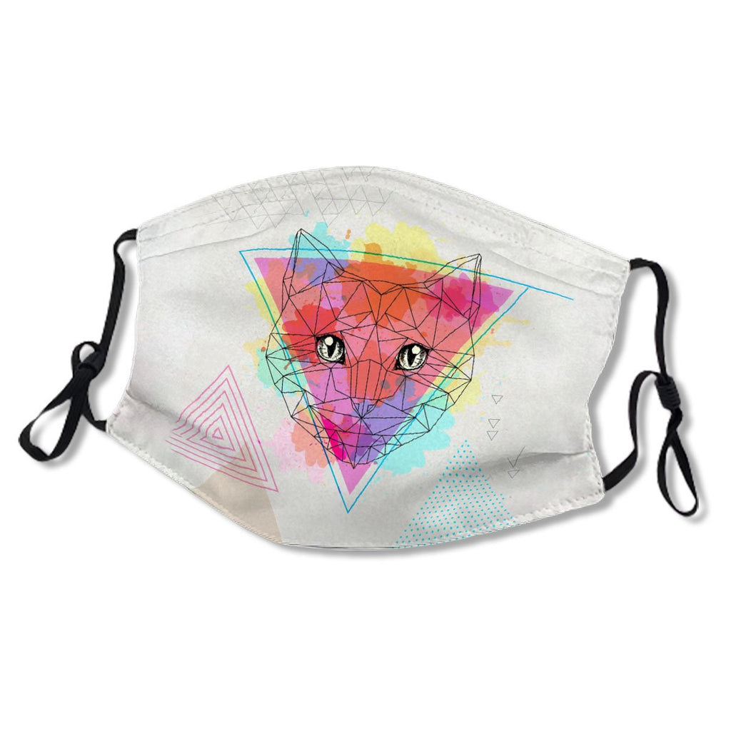 Hipster Polygonal Animal Cat On Artistic No.COY3XN