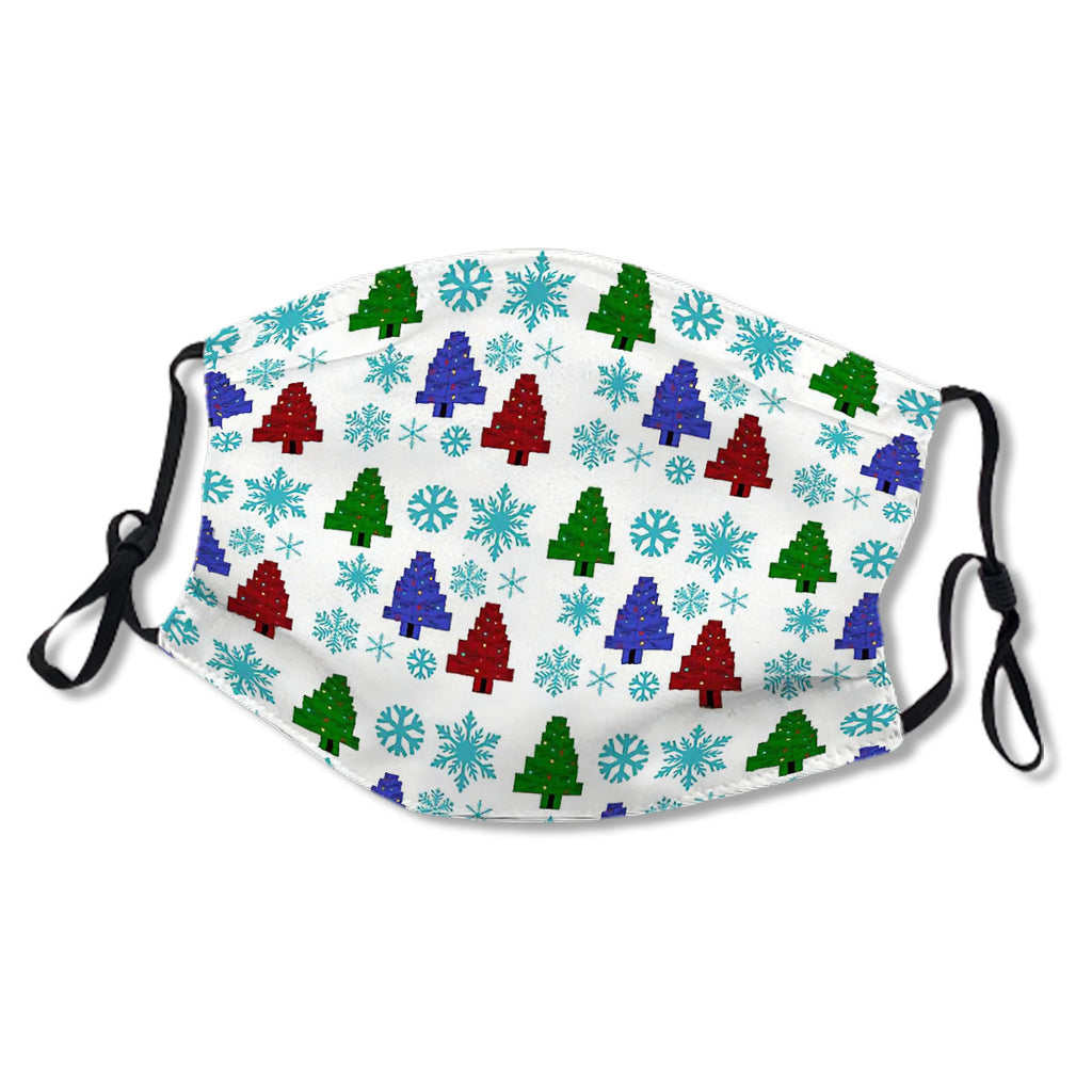 Xmas Stick Tree and Snowflakes Mask No.CTXRFX