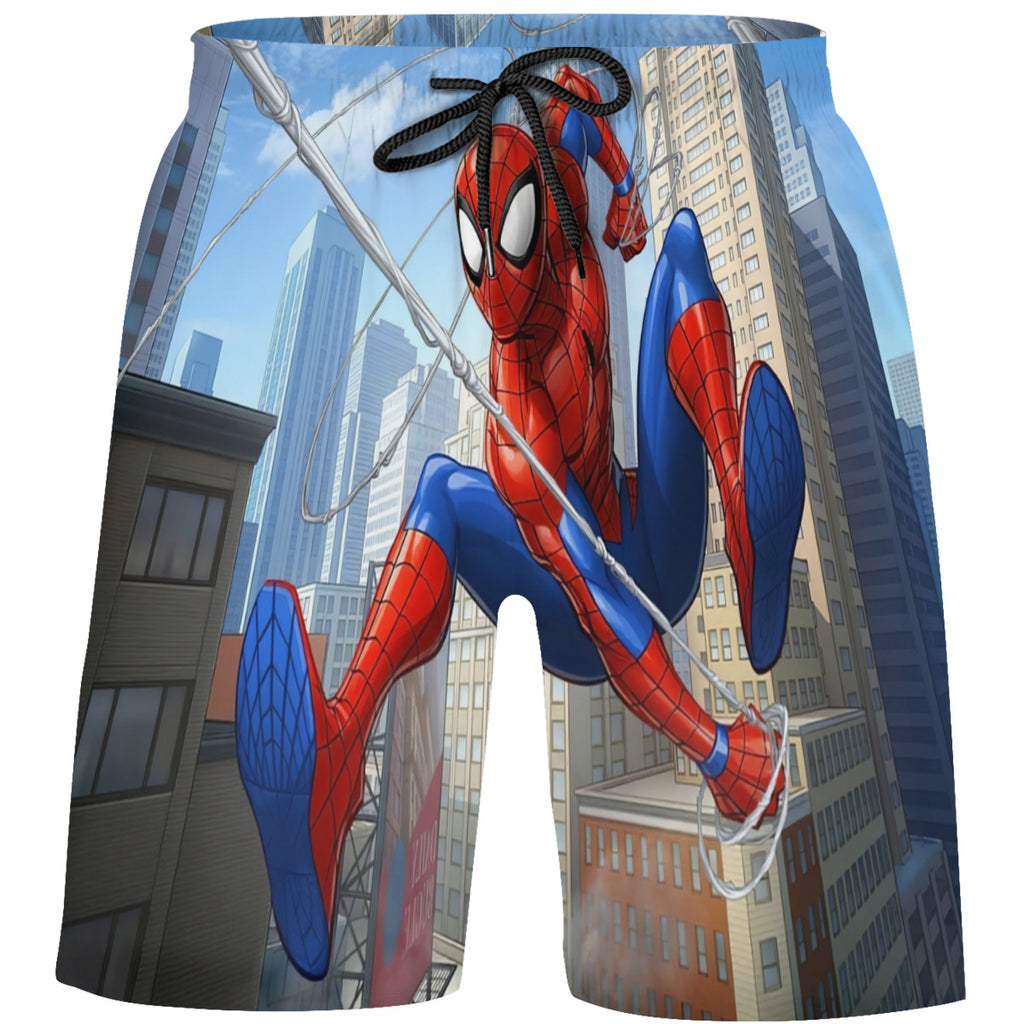 Teen's Swim Trunks Quick Dry Beach Shorts Summer Casual Printing Beach Pants for Boys Girls No.D3RTPS