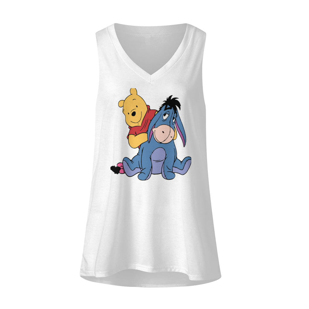 Womens Fashion Loose Tank V Neck No.D5ABVZ