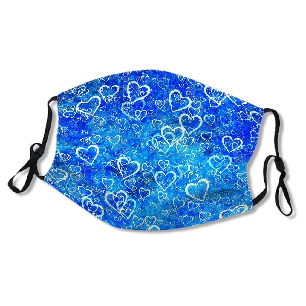 Snowflake Hearts Mask No.D5E4WB