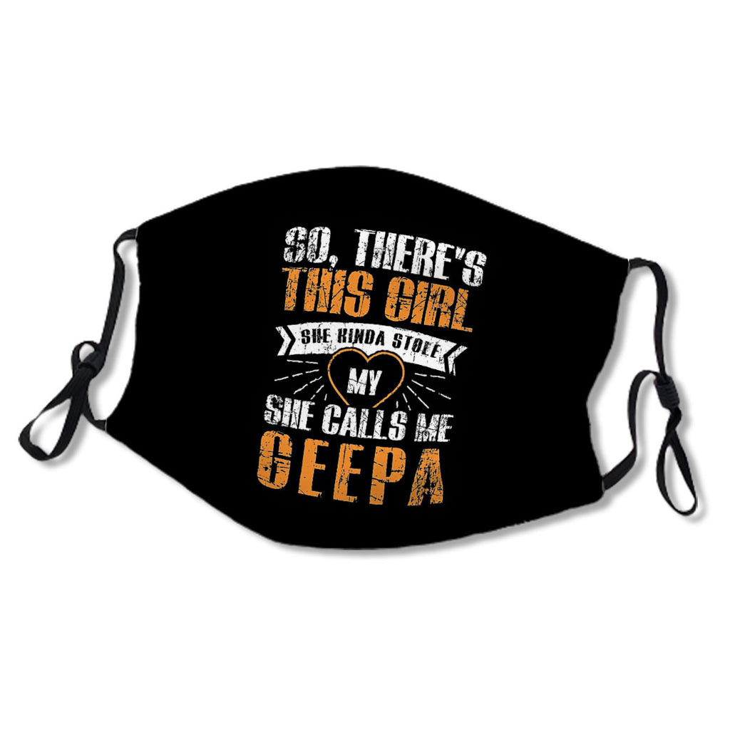 Granddaughter Stole My Heart Grandpa Geepa Distressed Father's Day Gifts No.DBHK5O