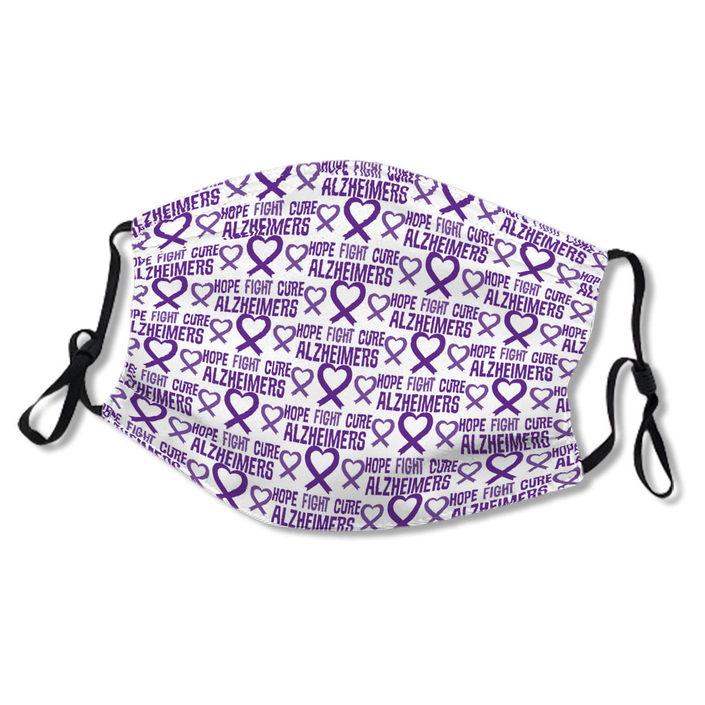 Alzheimers Disease Hope Awareness Ribbon Cloth NO. EAXOGB