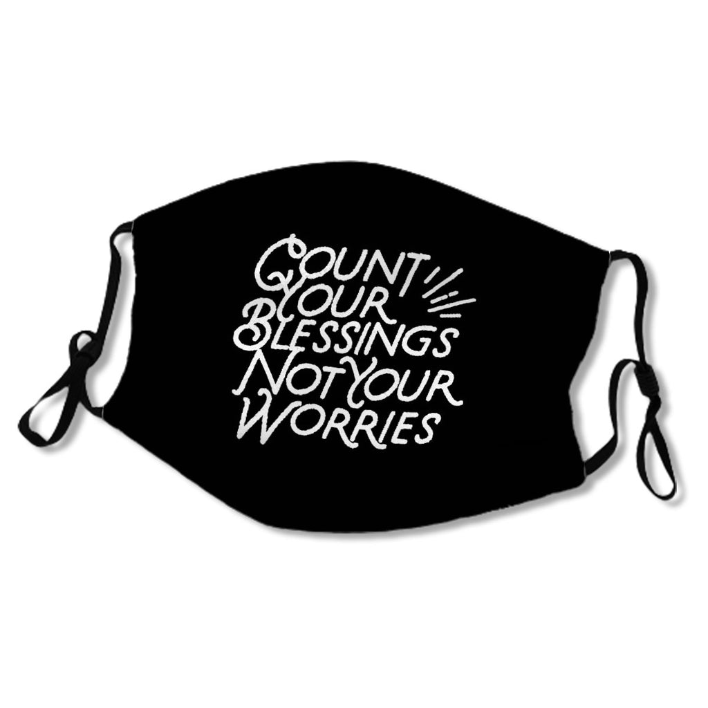 Count Your Blessing Not Your Worries Motivational Quote No.EGIR42