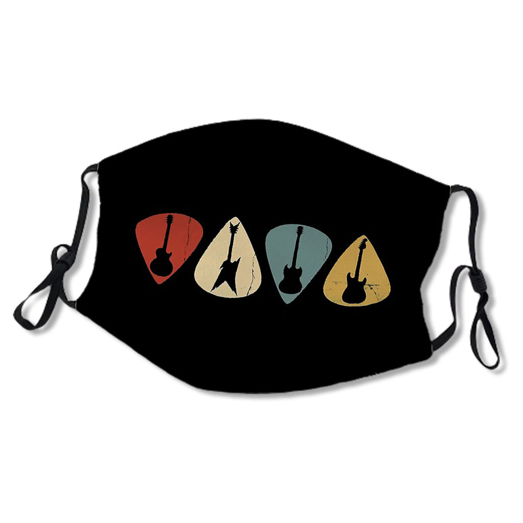 Guitar Pick Retro Electric Silhouette No.EHMM93
