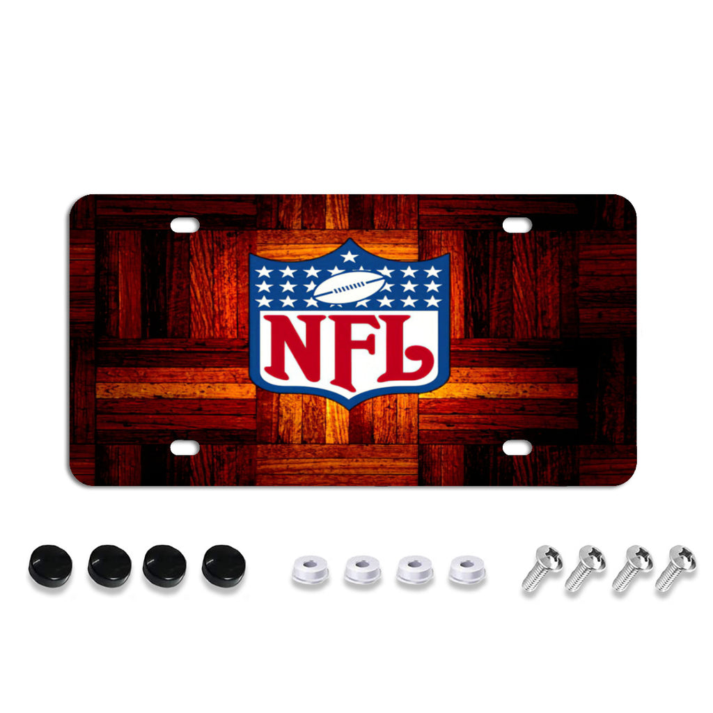 License Plate Covers, Unbreakable Tag Cover to Protect Your Car Front and Rear Plates, Fits All Standard US Plates, Screws Included No.EWD69G