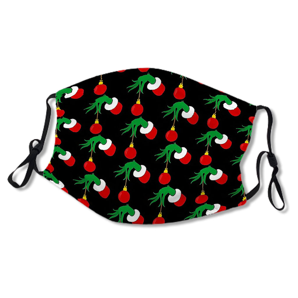 Green G Hand in Santa Suit Holding Red Ornament No.FAFEAR
