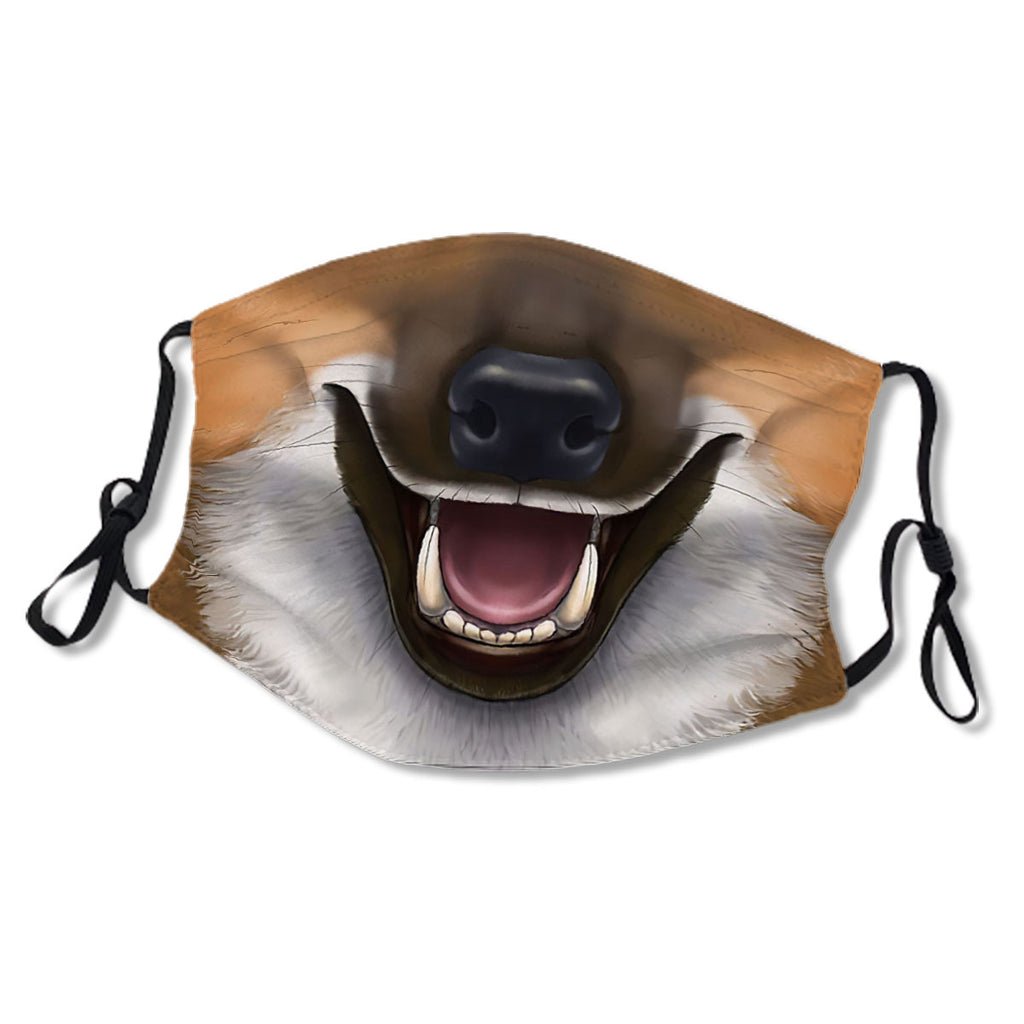Dust Resistance 5-Layer Filter Maned Wolf Face NO FB55EE