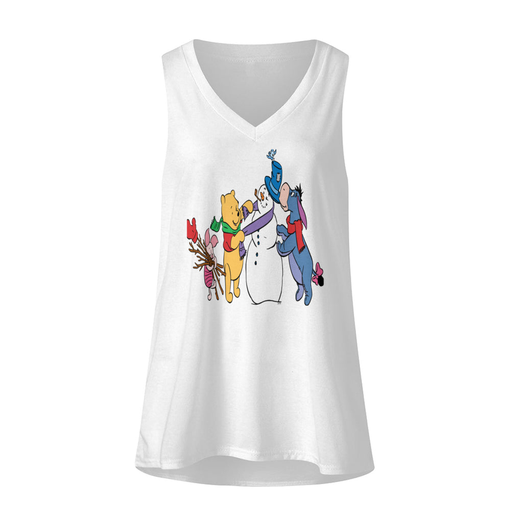 Womens Fashion Loose Tank V Neck No.FDEQRZ