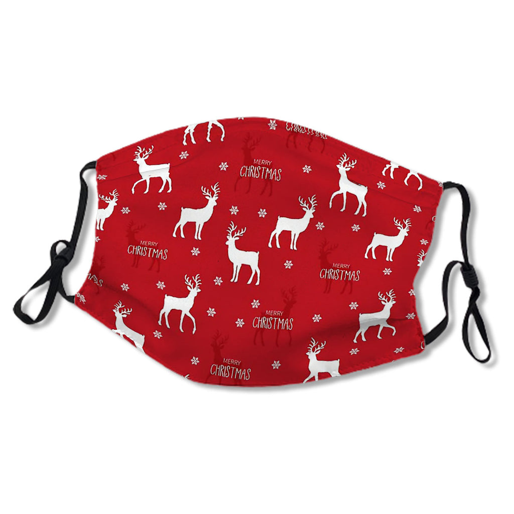 White and Red Forest Raindeer No.FDVH6G