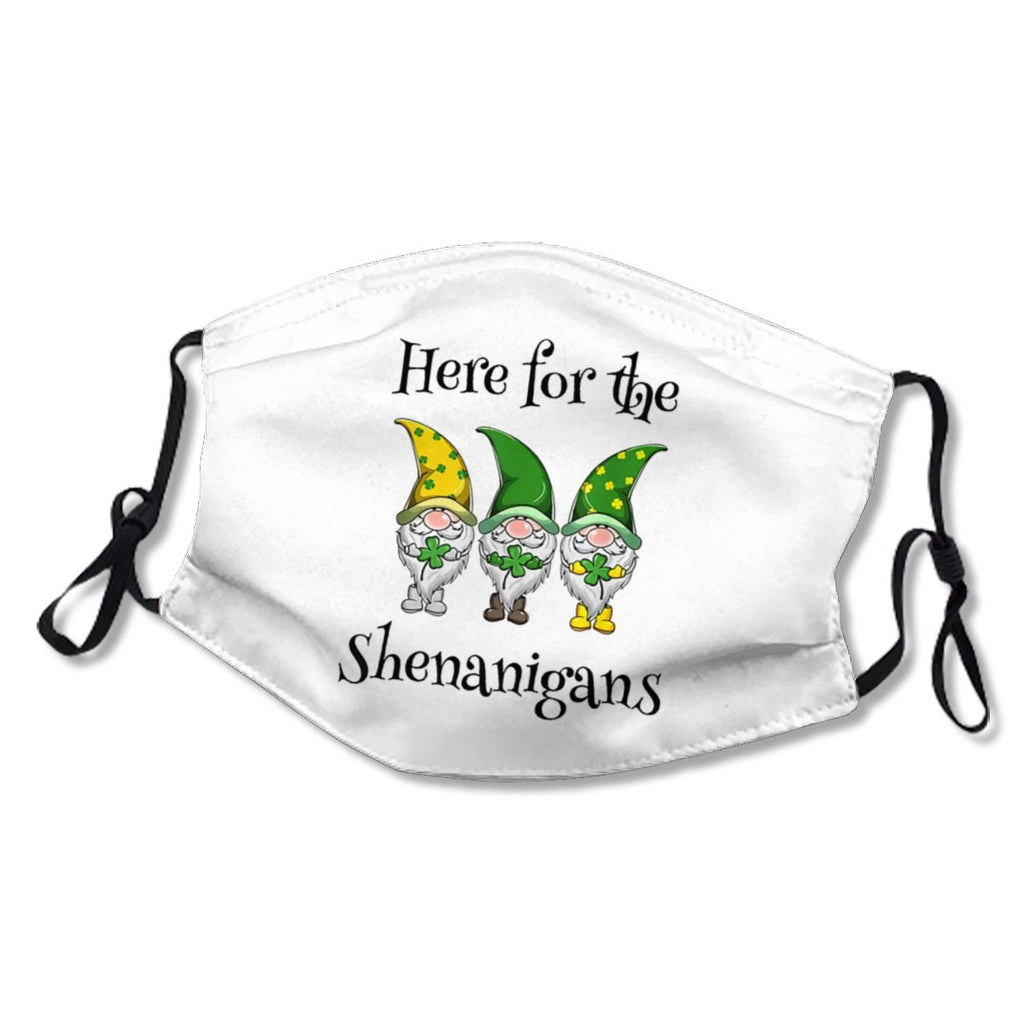 St Patricks Day Here For The Shenanigans Gnome Shamrock Gift NO.FFBETM