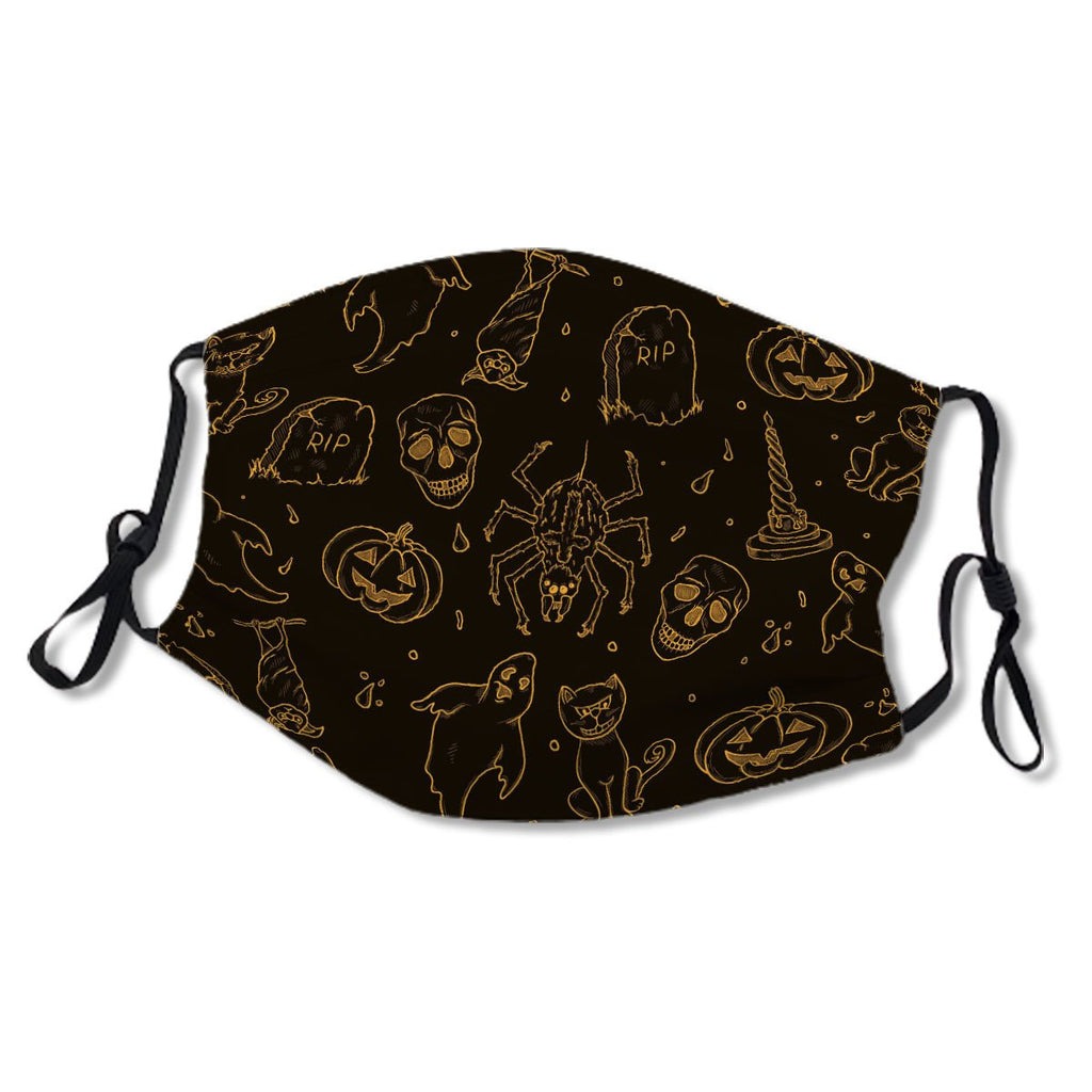 Halloween Scary Spooky Pattern No. FLF8UN