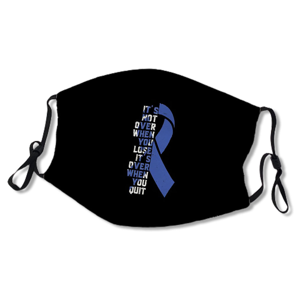 It's Not Over- Colon Cancer Awareness Gifts for Women Colon Cancer Support Ribbon No.G5TLGO