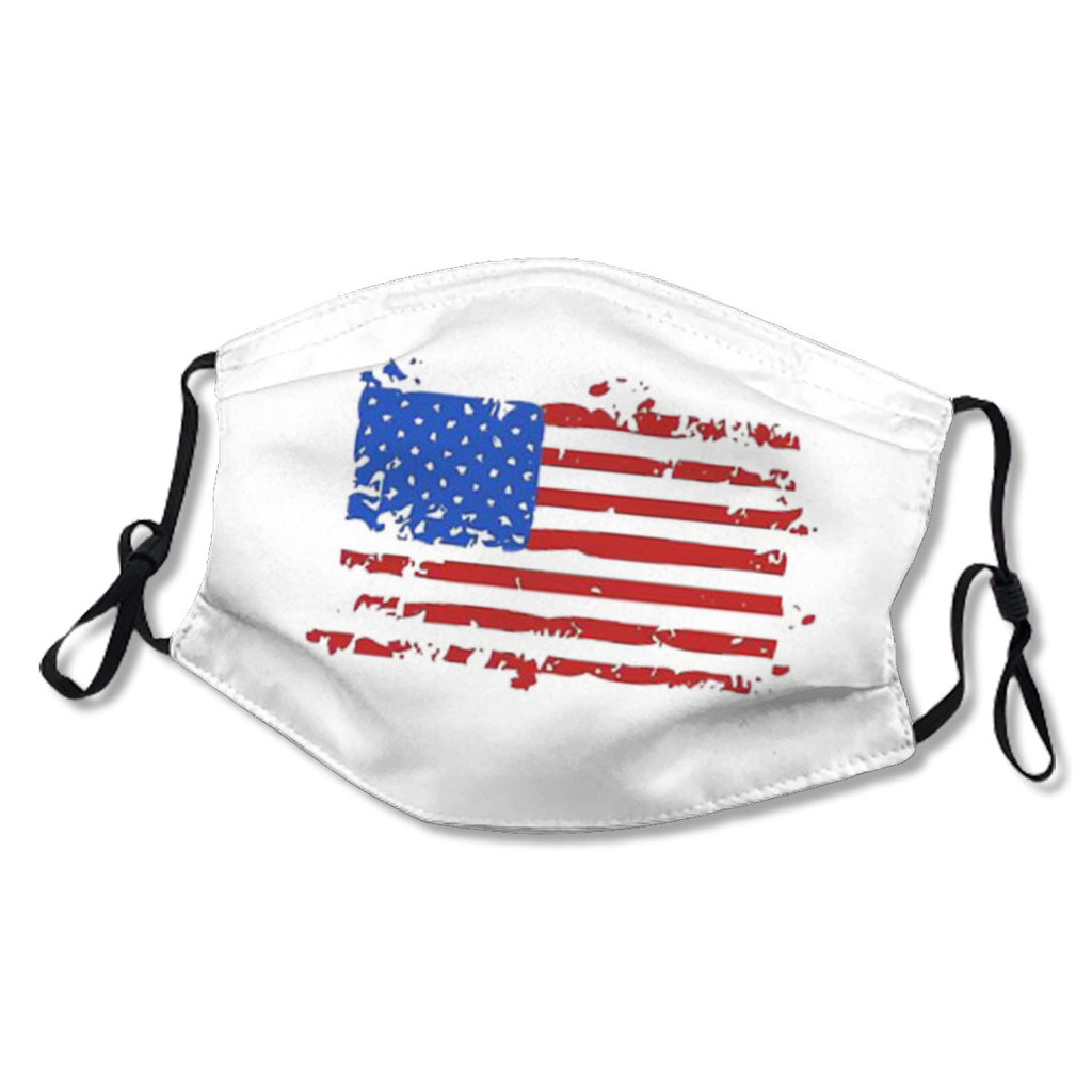 Adjustable ear straps, washable, internal nose clip, American flag mask No.G7R48C