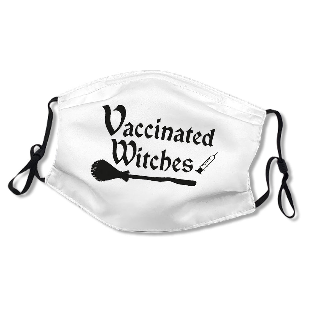 Funny Vaccinated Witches Halloween For Women'S Girls Nurse Mask No.Gblqhk