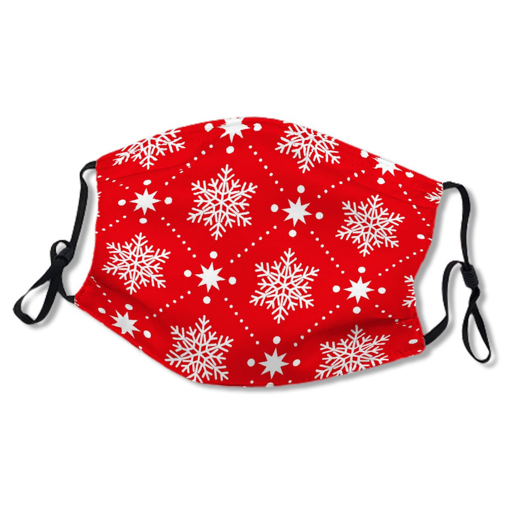 Classic Red White Snowflakes Christmas Pattern No. GBWZBB