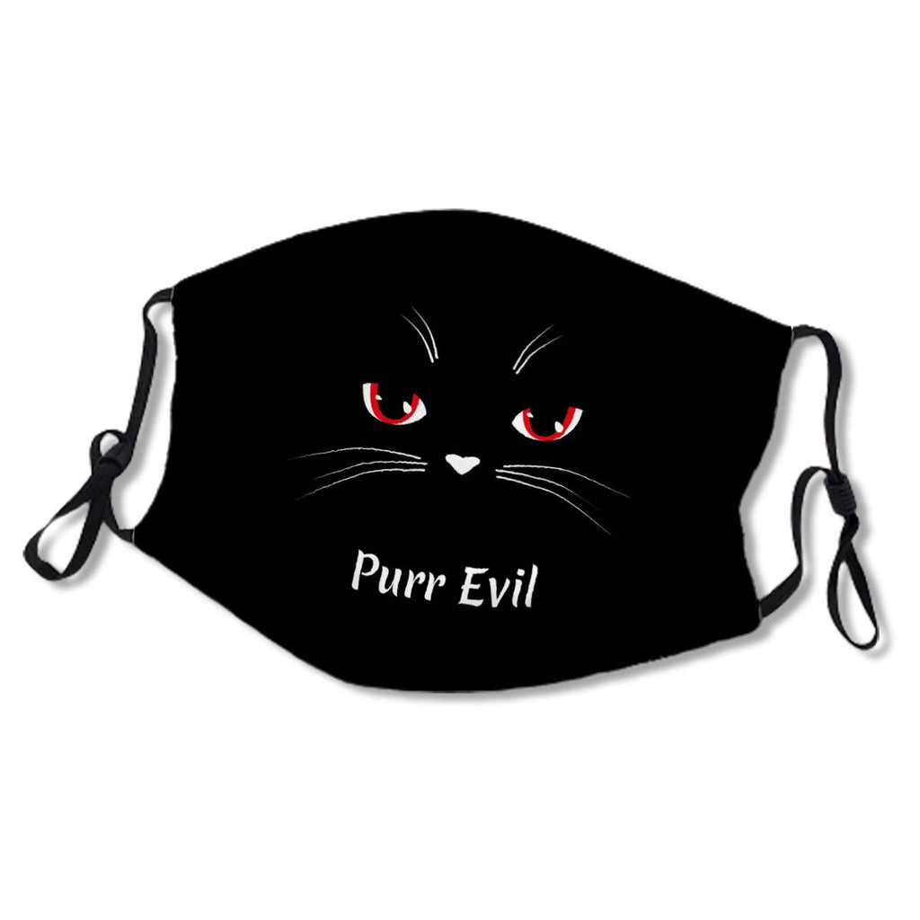 Black Cat Face Evil Kitten Character No.GFSKLK