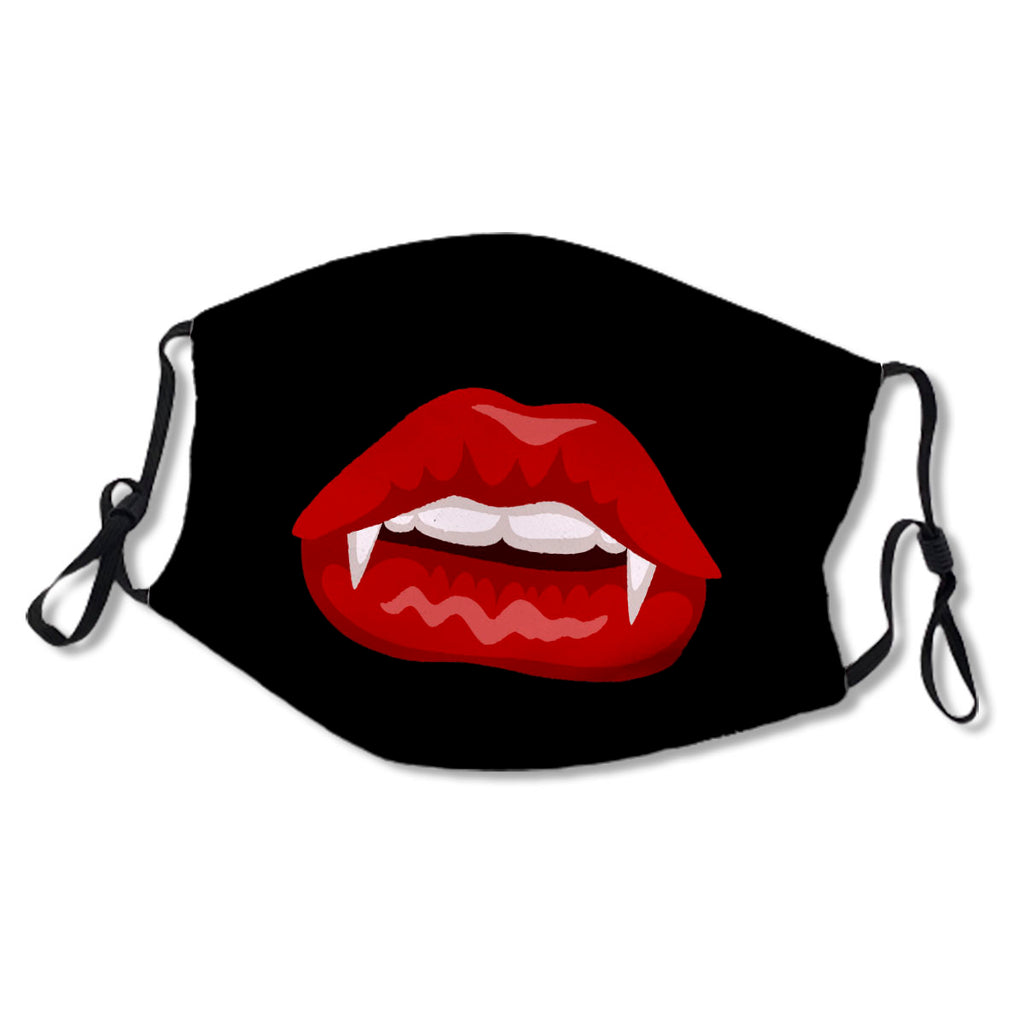 Female Vampire Lips With Fangs Icon Sensuality No.GJCDMO