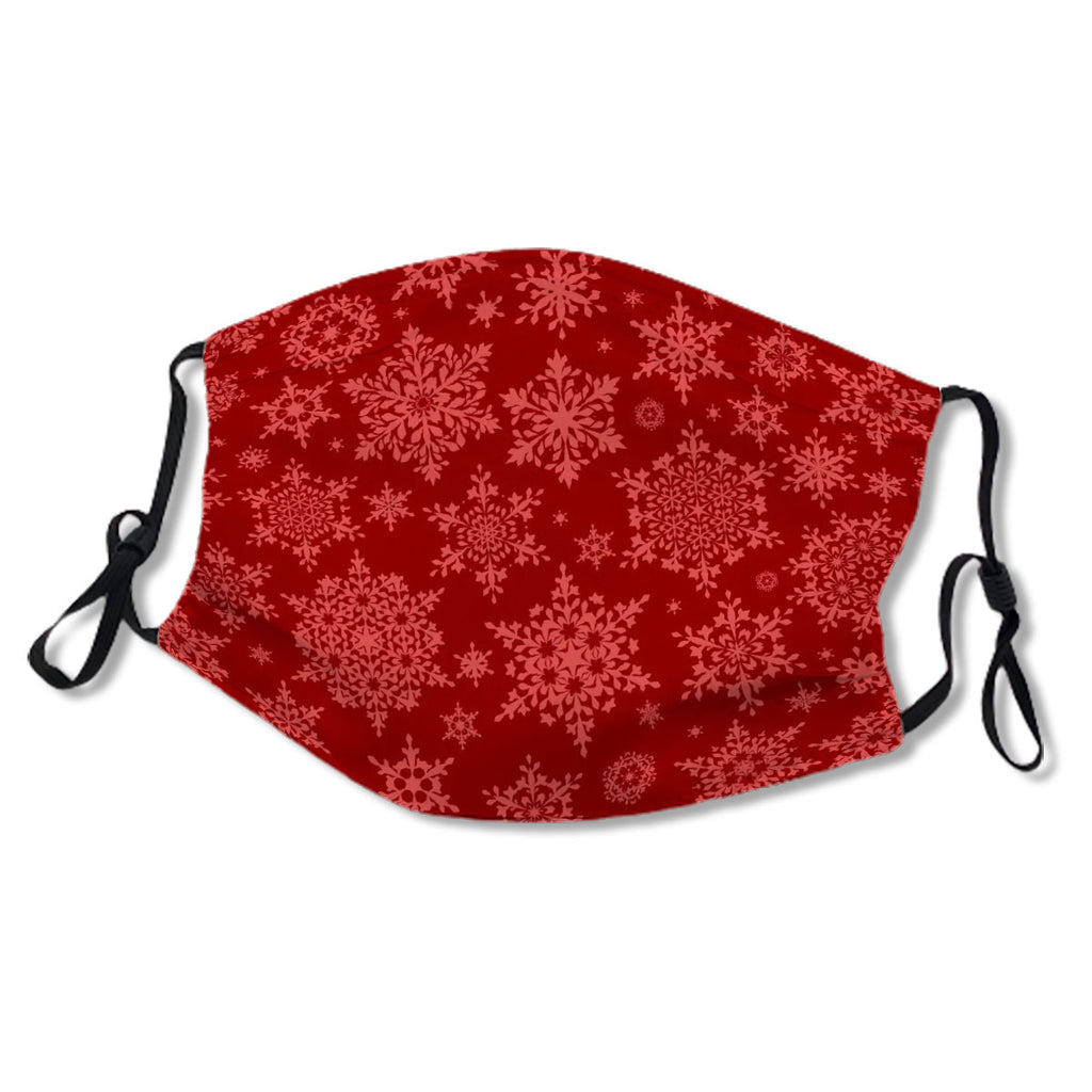 Red Seamless Snowflake Pattern Eps 10 No.GNAFWL